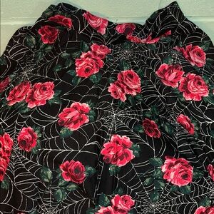 Vixen Spiderweb & Rose skirt